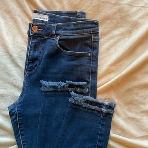 LOFT Jeans with frayed hem